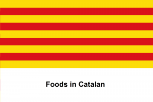 Foods in Catalan
