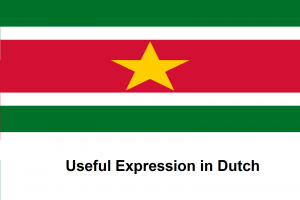 Useful Expression in Dutch