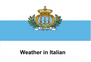 Weather in Italian