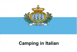 Camping in Italian