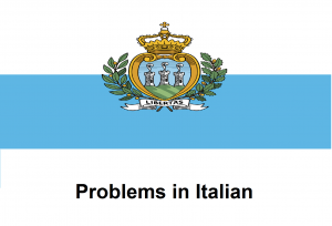 Problems in Italian
