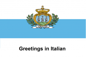 Greetings in Italian